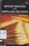 Metode penelitian untuk skripsi dan tesis bisnis