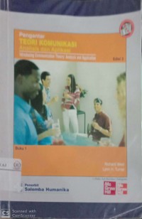 Pengantar teori komunikasi analisis dan aplikasi (Buku 1)