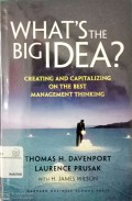 What's the big idea? : creating and capitalizing on the best management thinking