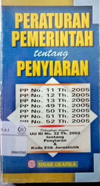 Peraturan pemerintah tentang penyiaran