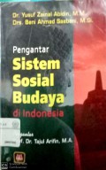 Pengantar sistem sosial budaya di Indonesia